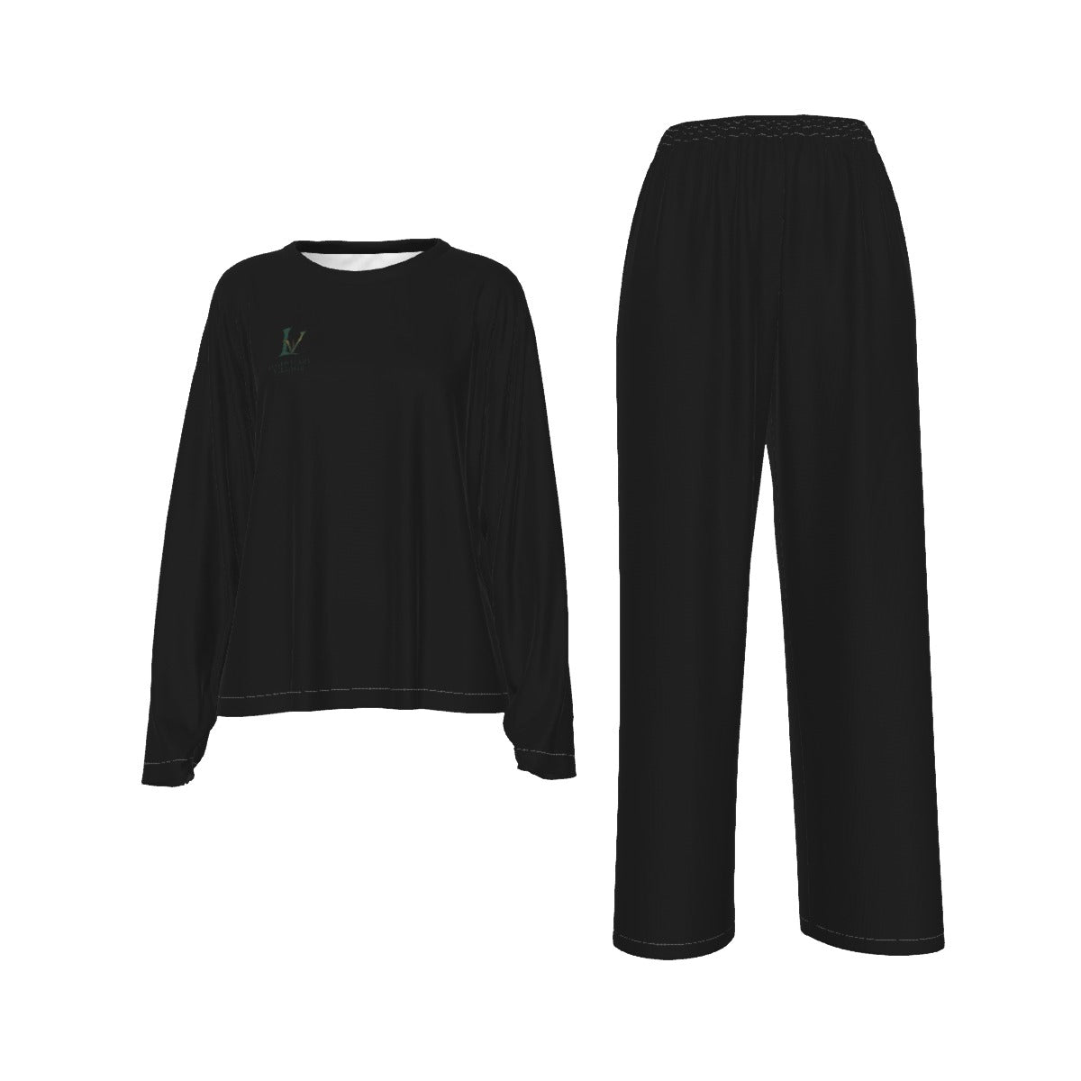 LV Signature Women's Casual Long-Sleeves Trouser Set