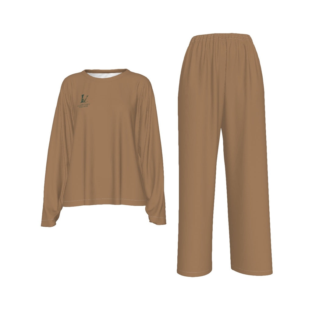 LV Signature Women's Casual Long-Sleeves Trouser Set