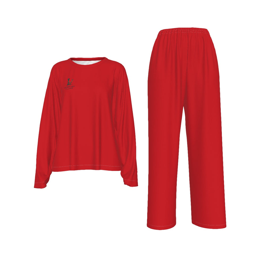 LV Signature Women's Casual Long-Sleeves Trouser Set