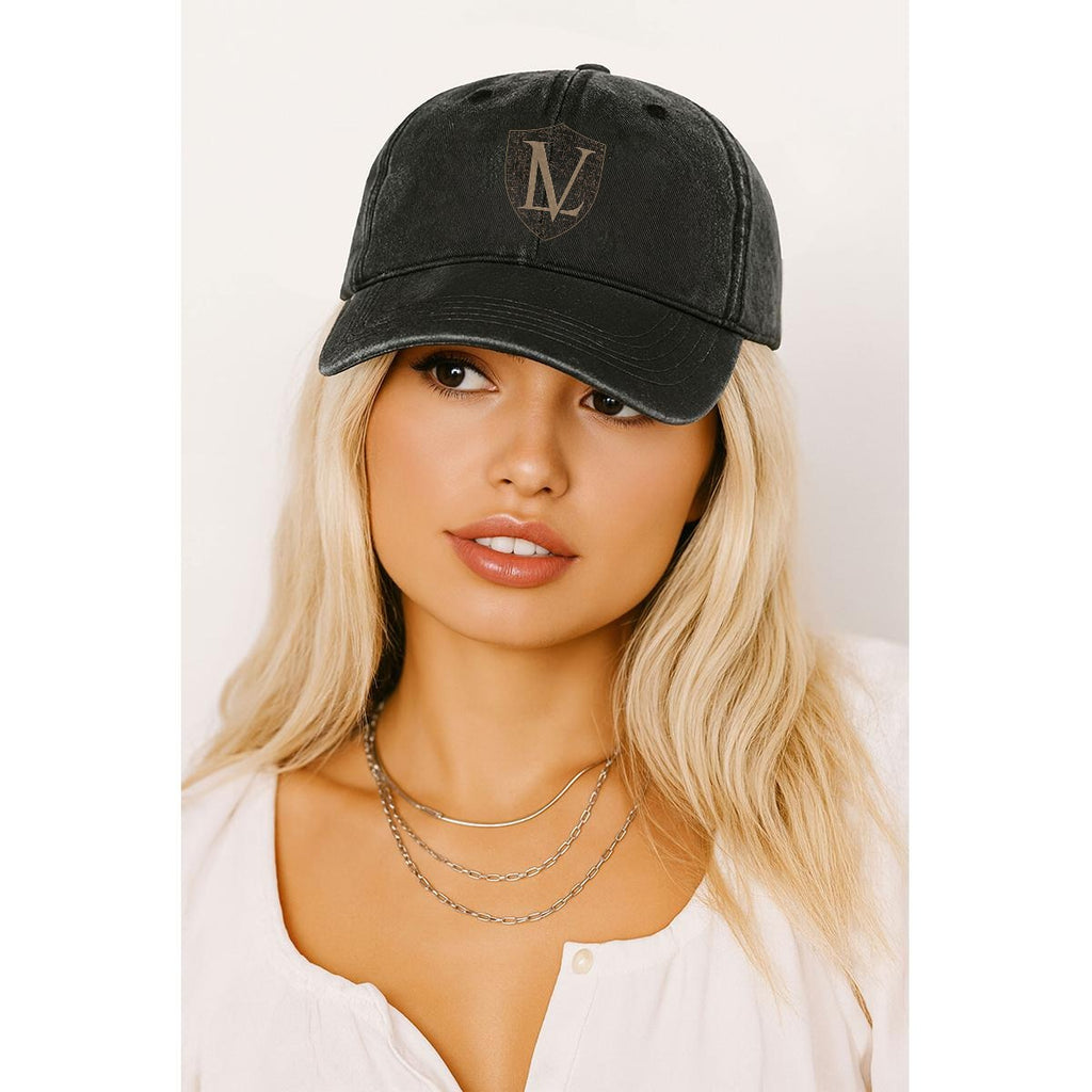 Logo Washed Denim Baseball Cap