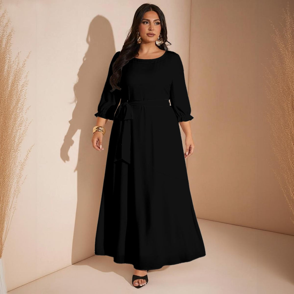 Classy but Sassy Women's Belted Maxi Dress