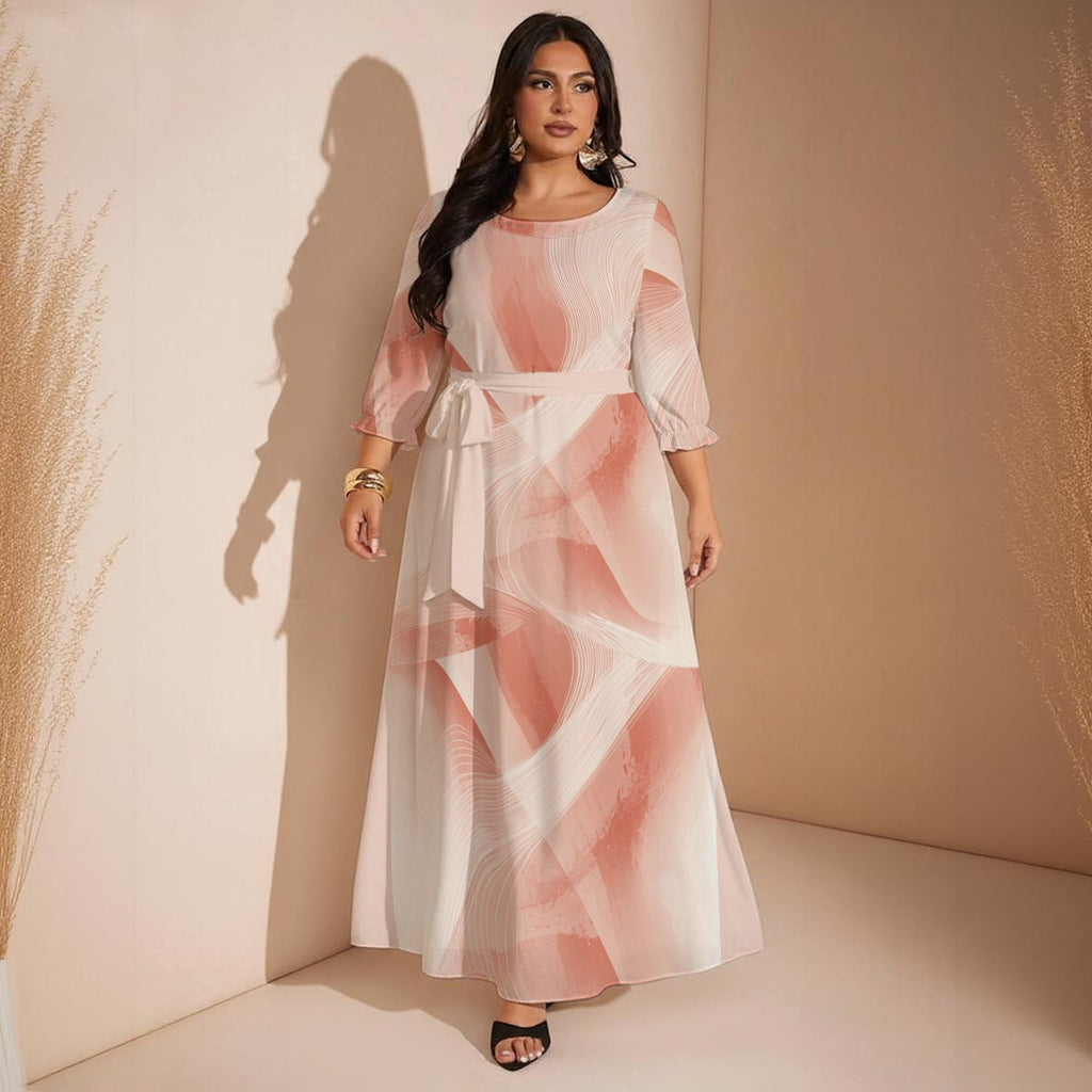 Classy but Sassy Women's Belted Maxi Dress