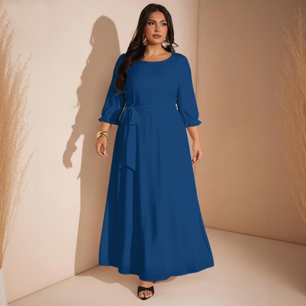 Classy but Sassy Women's Belted Maxi Dress