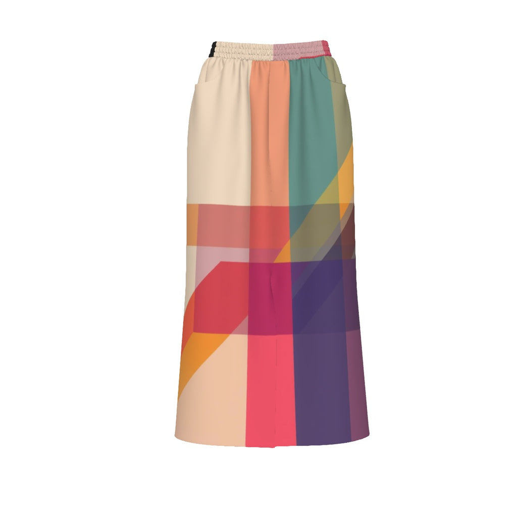 Women's Front Mid-slit Skirt