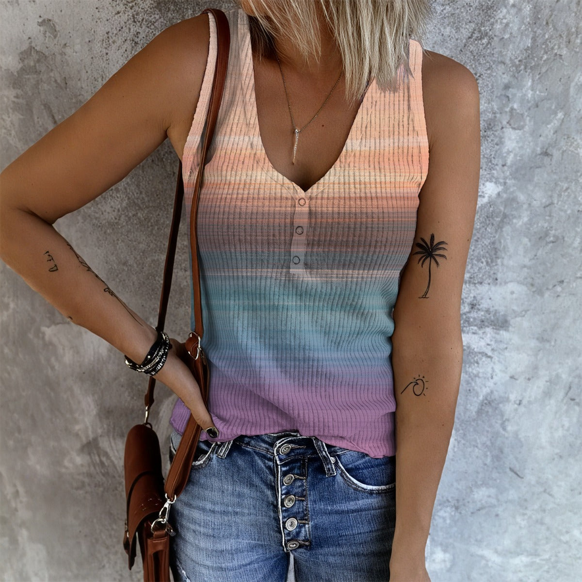LV Women's Button Tank