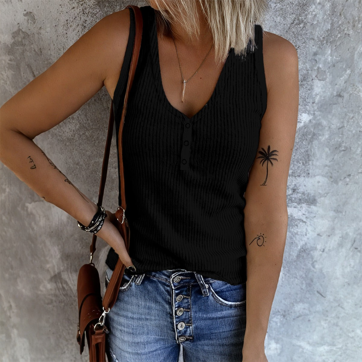 LV Women's Button Tank
