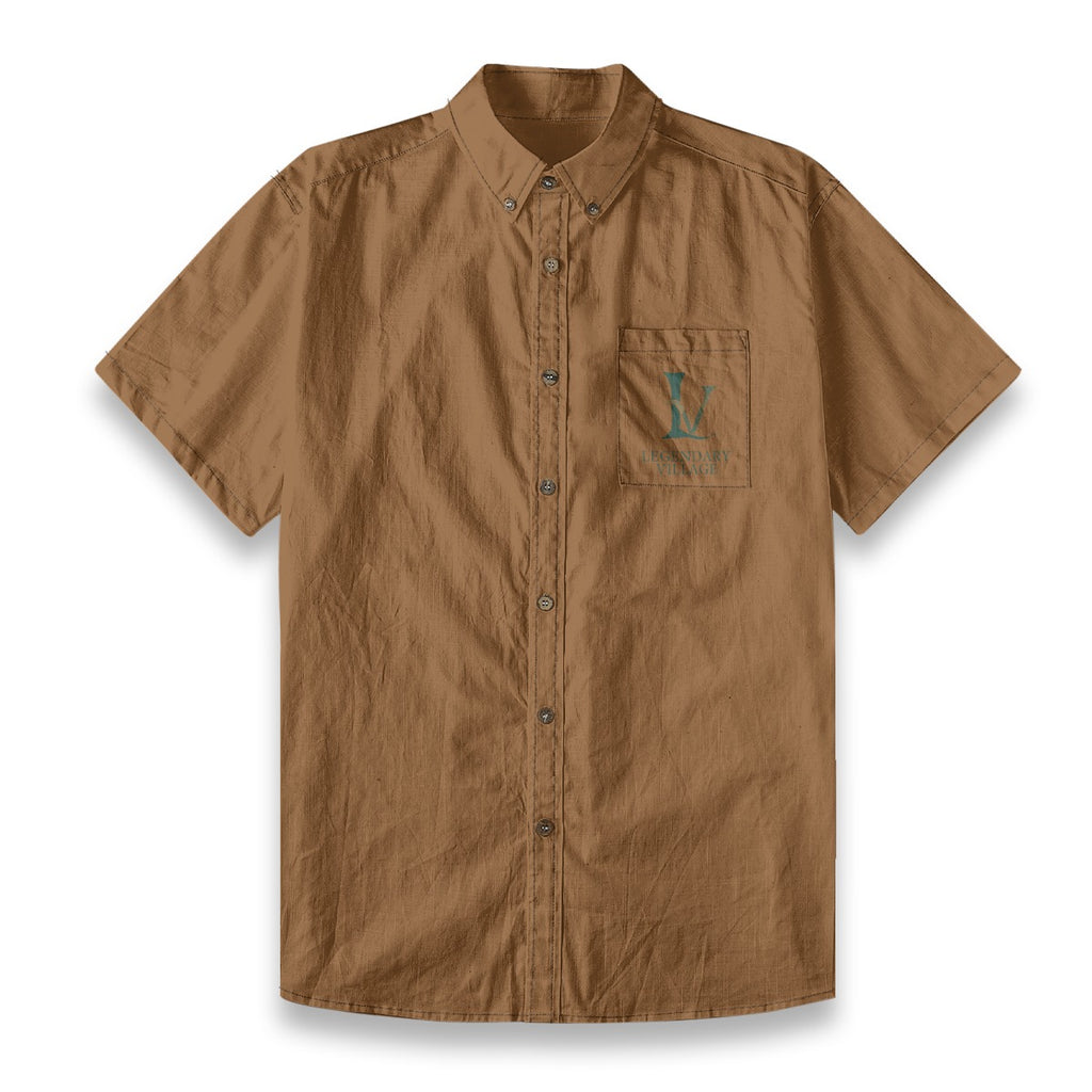 Minty Men's Cotton Short Sleeved Shirt