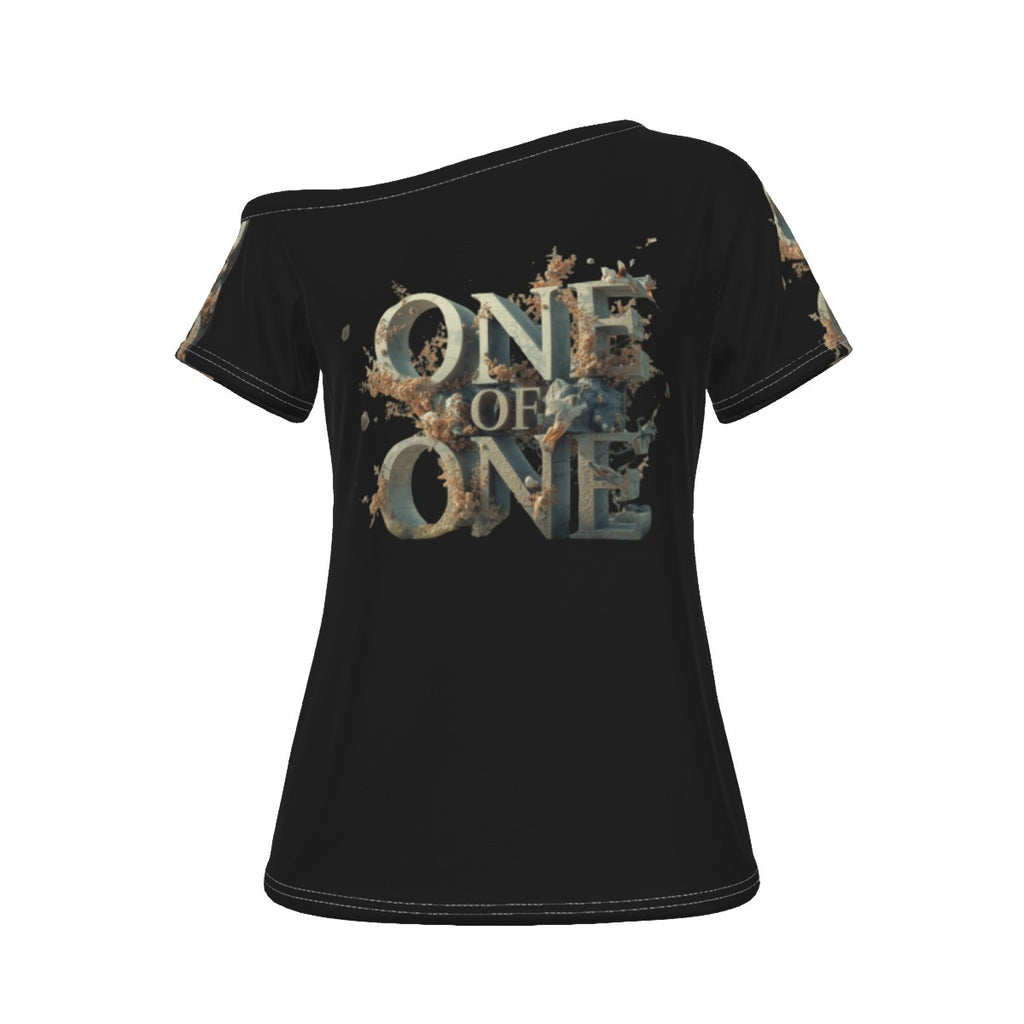One of one Women's Off-Shoulder T-shirt