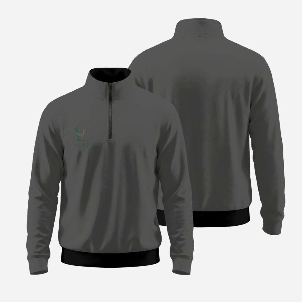 LV Color block Men's Half zip pullover