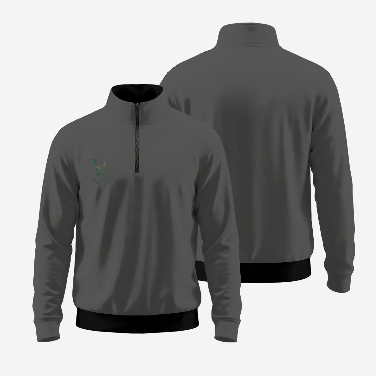 LV Color block Men's Half zip pullover