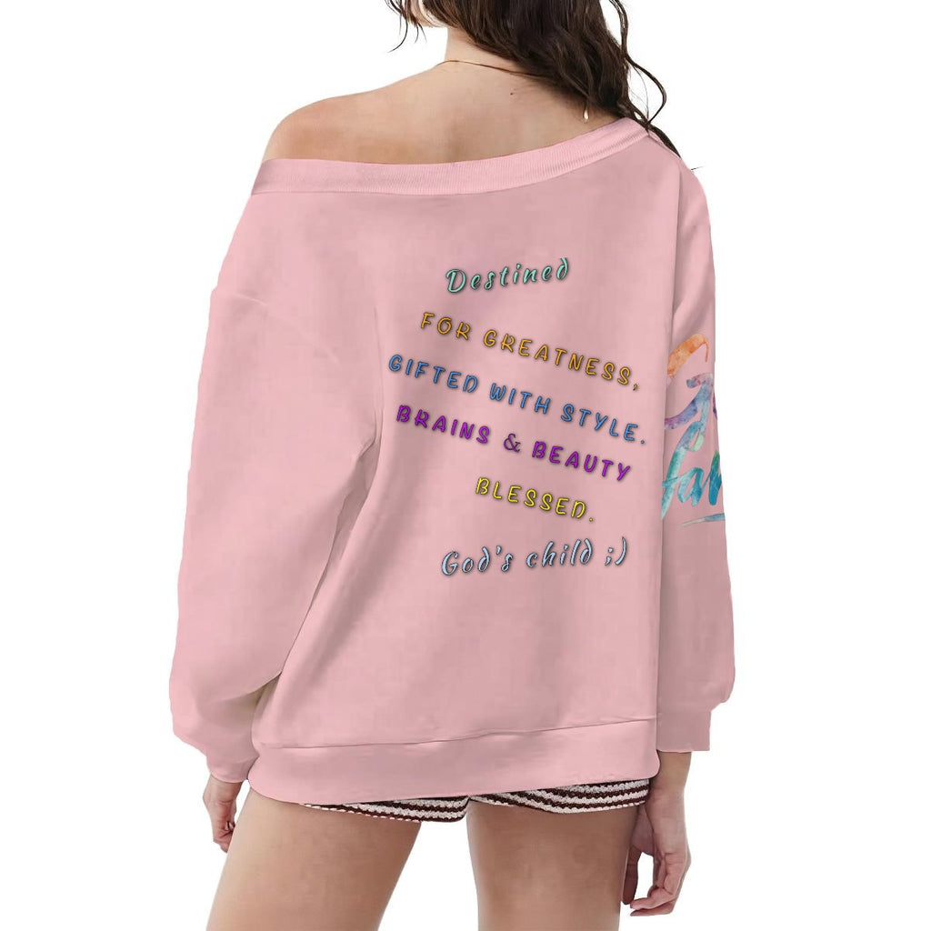 God's Child Women's Off-Shoulder Sweatshirt