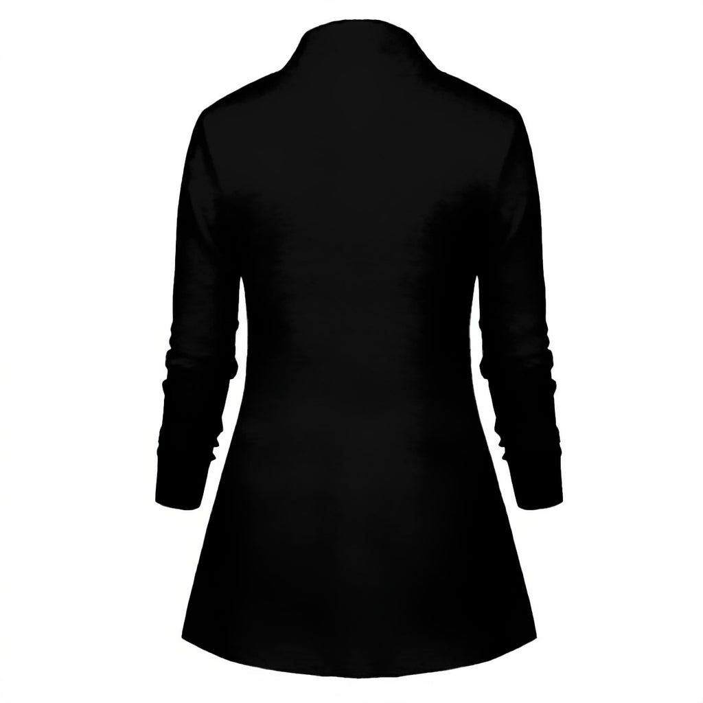 Draped in Black + Gray Women's Top