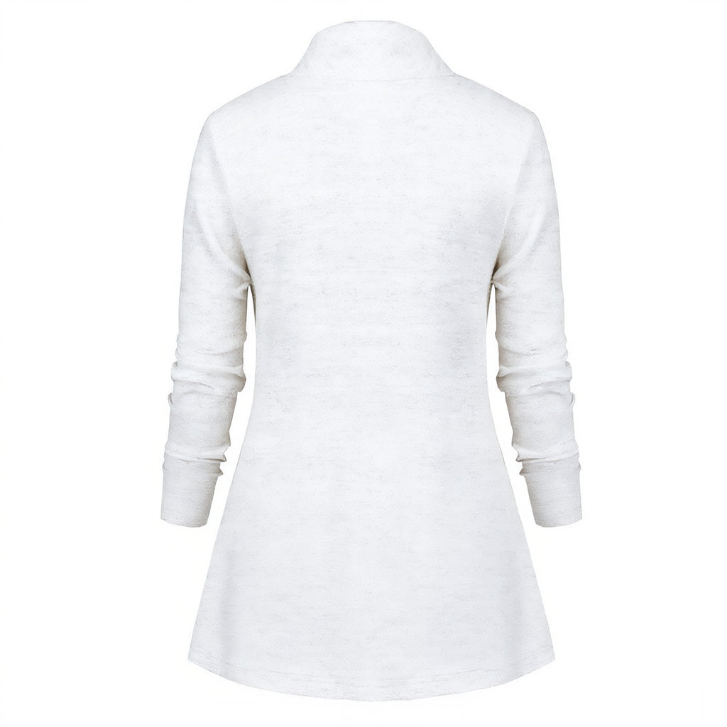 Draped in Black + Gray Women's Top