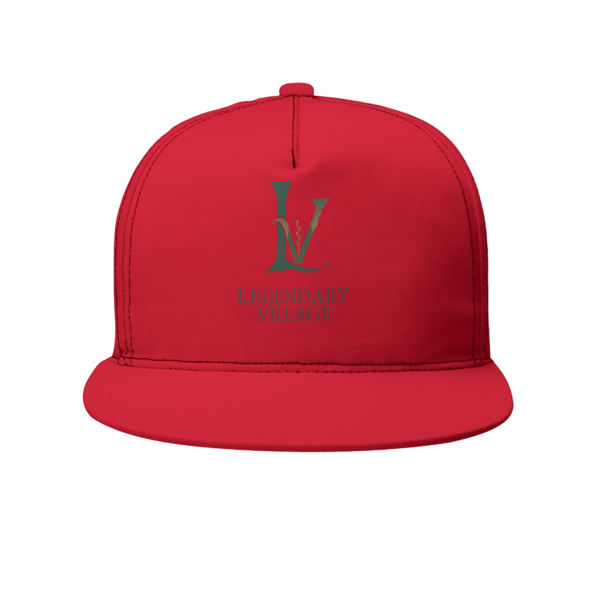 LV Signature Logo Flat Brim Cap