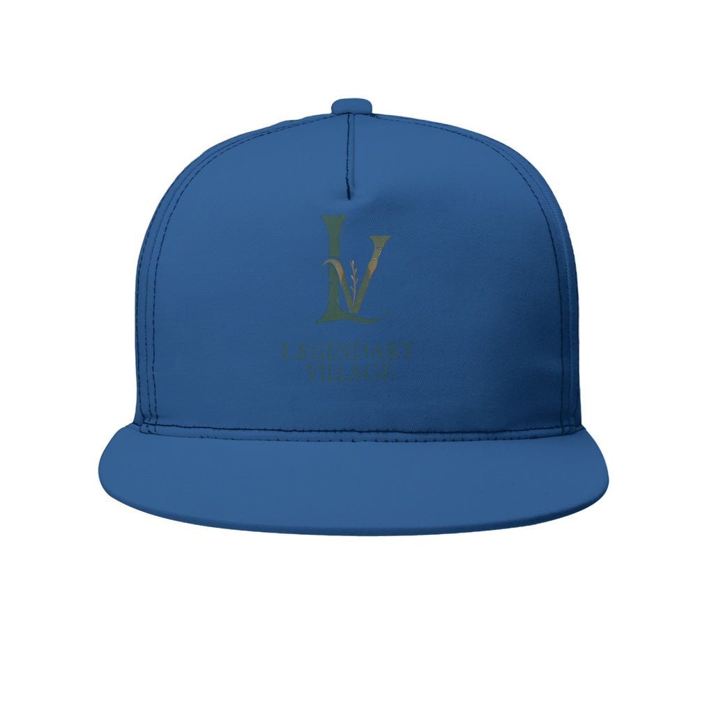 LV Signature Logo Flat Brim Cap