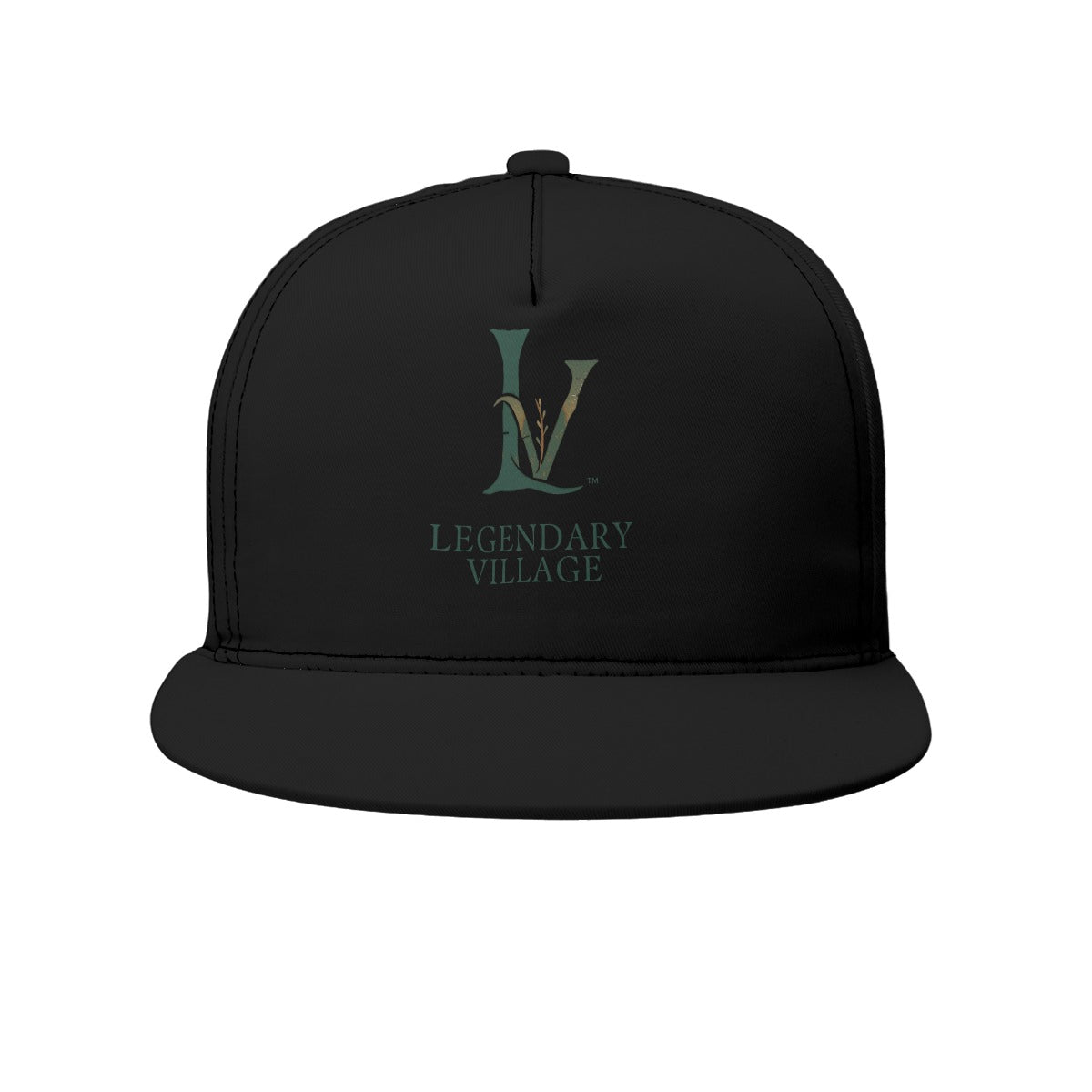 LV Signature Logo Flat Brim Cap