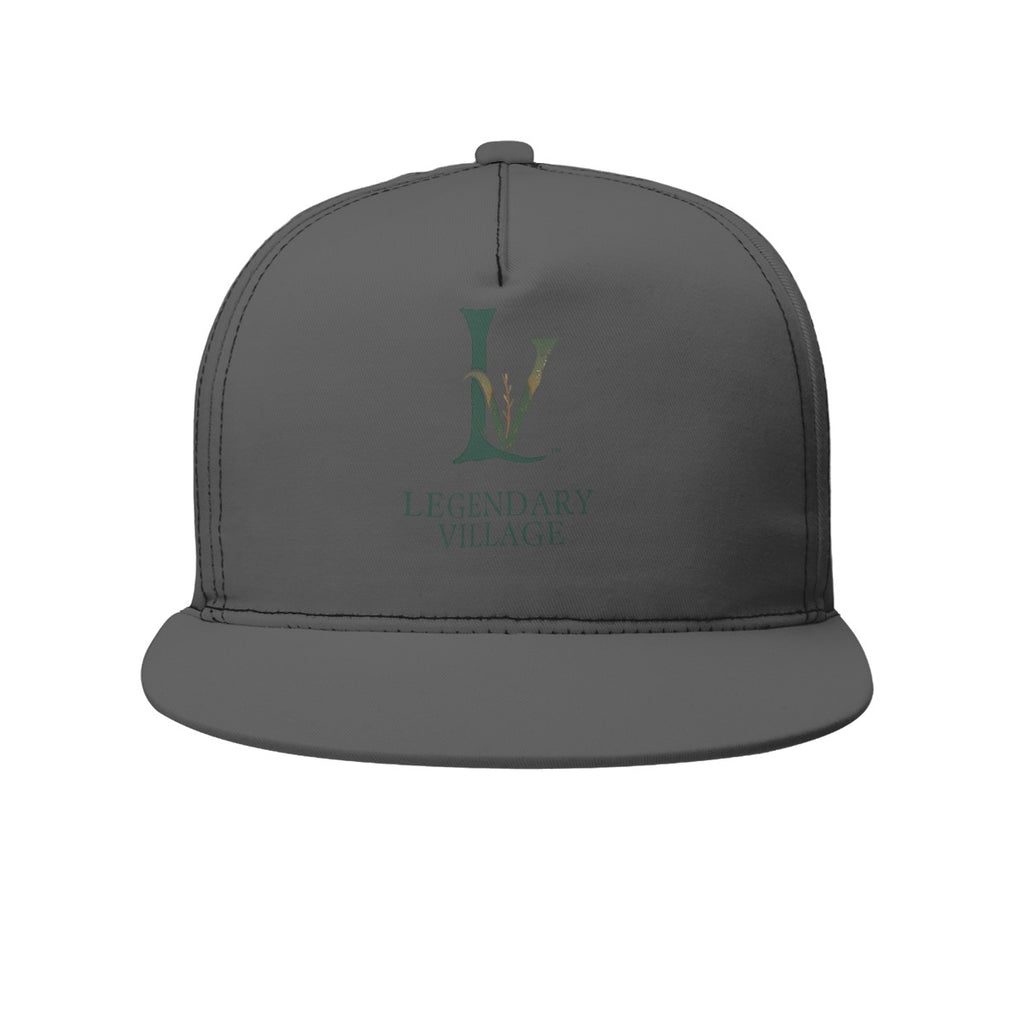 LV Signature Logo Flat Brim Cap