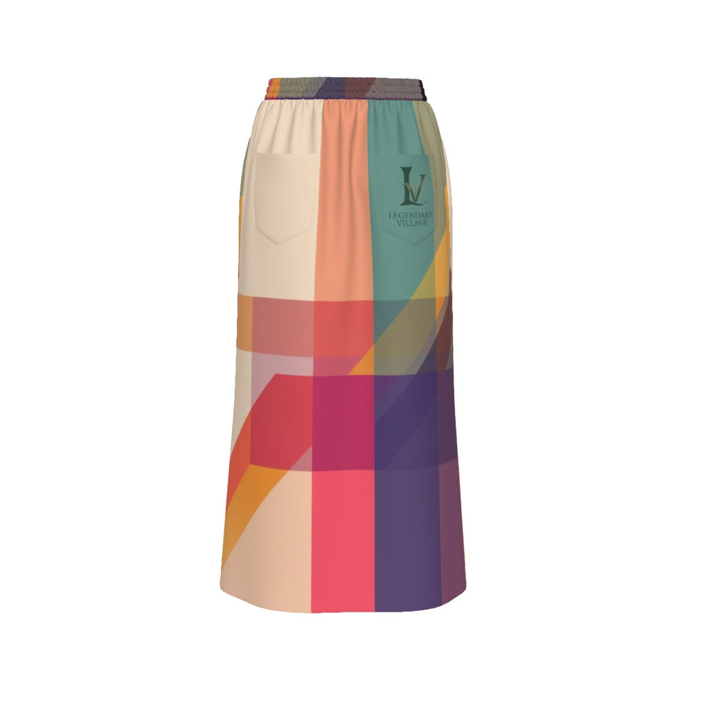 Women's Front Mid-slit Skirt
