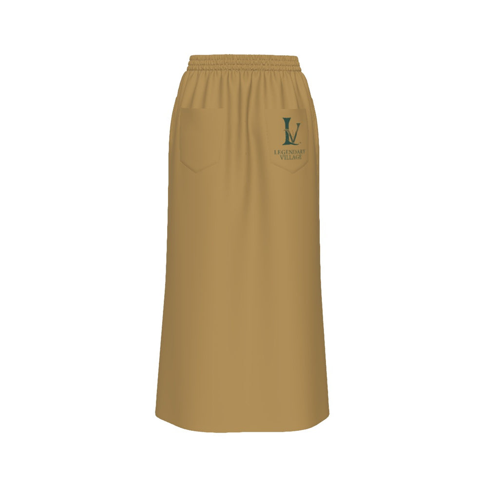 Women's Front Mid-slit Skirt