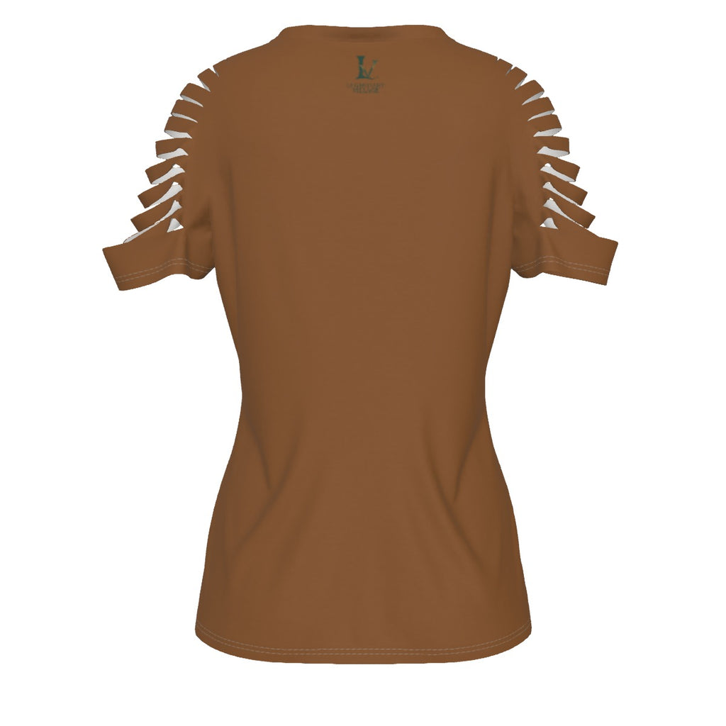 Just a girl Women's Ripped T-Shirt