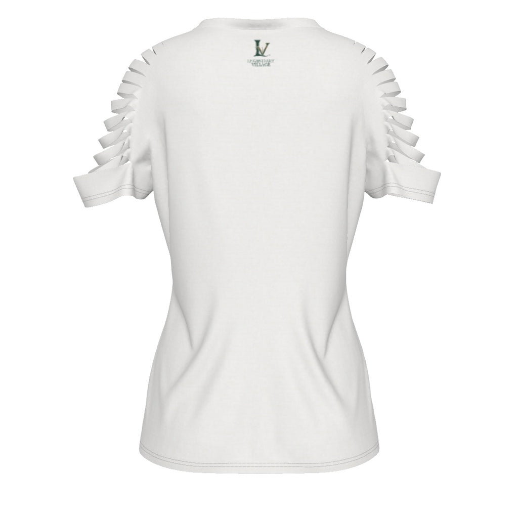 Just a girl Women's Ripped T-Shirt