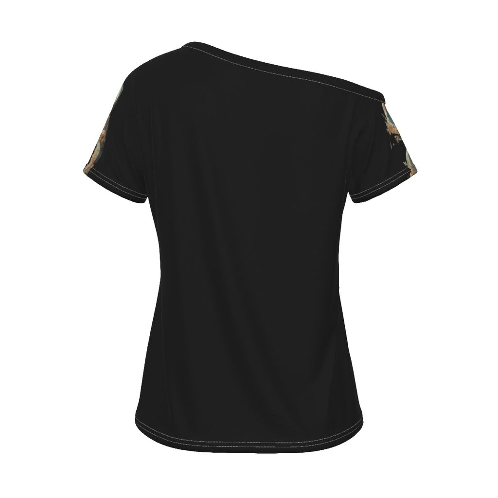 One of one Women's Off-Shoulder T-shirt