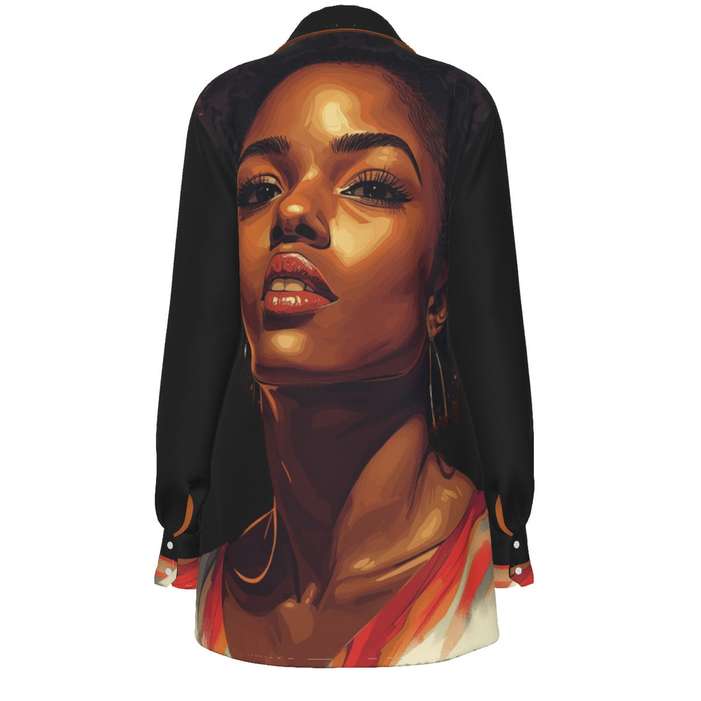 Reflection Women's Cotton Tunic Button Up