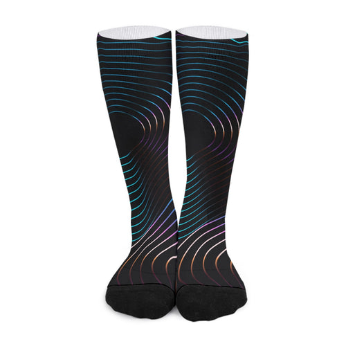 Broken Record Unisex Long Socks