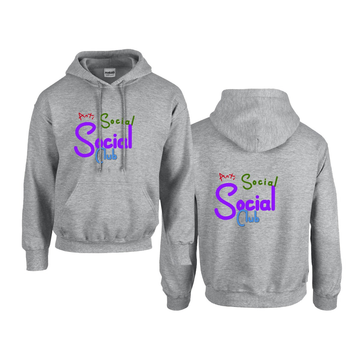 Social Club Men's Hoodie For The USA |Gildan 18500  Double DTF