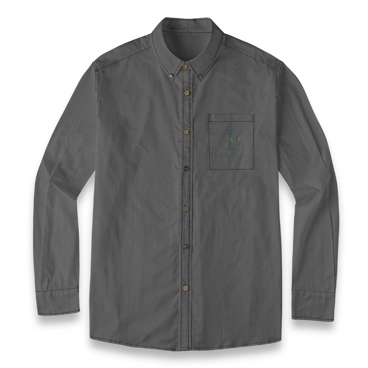 Rugged Touch logo Men's Cotton Long Sleeve Shirt