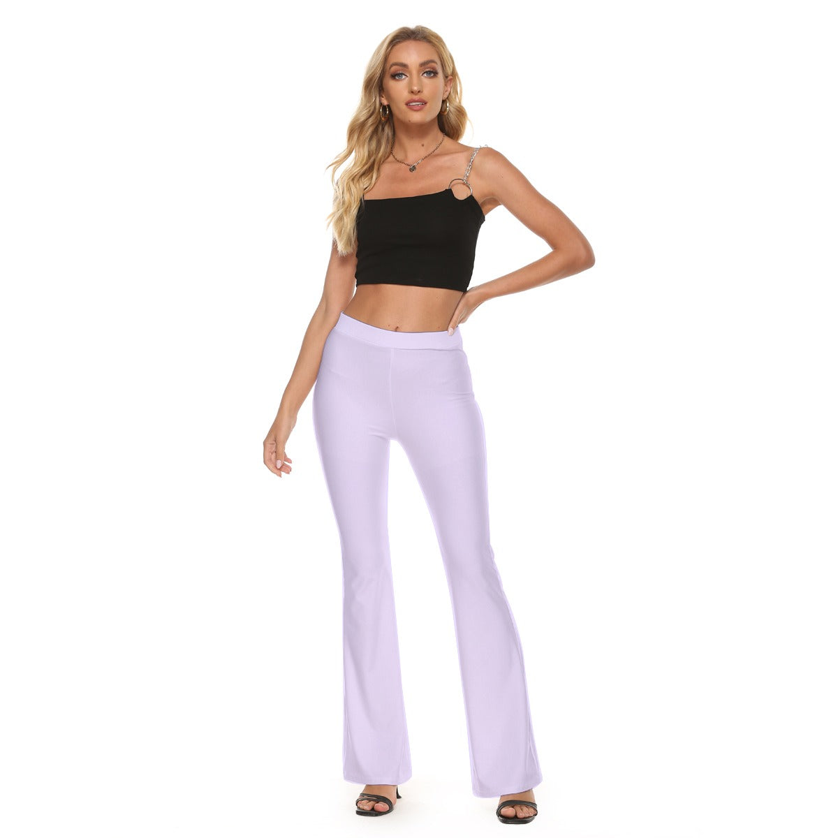 Lavender Flare Women's Skinny Flare Pants