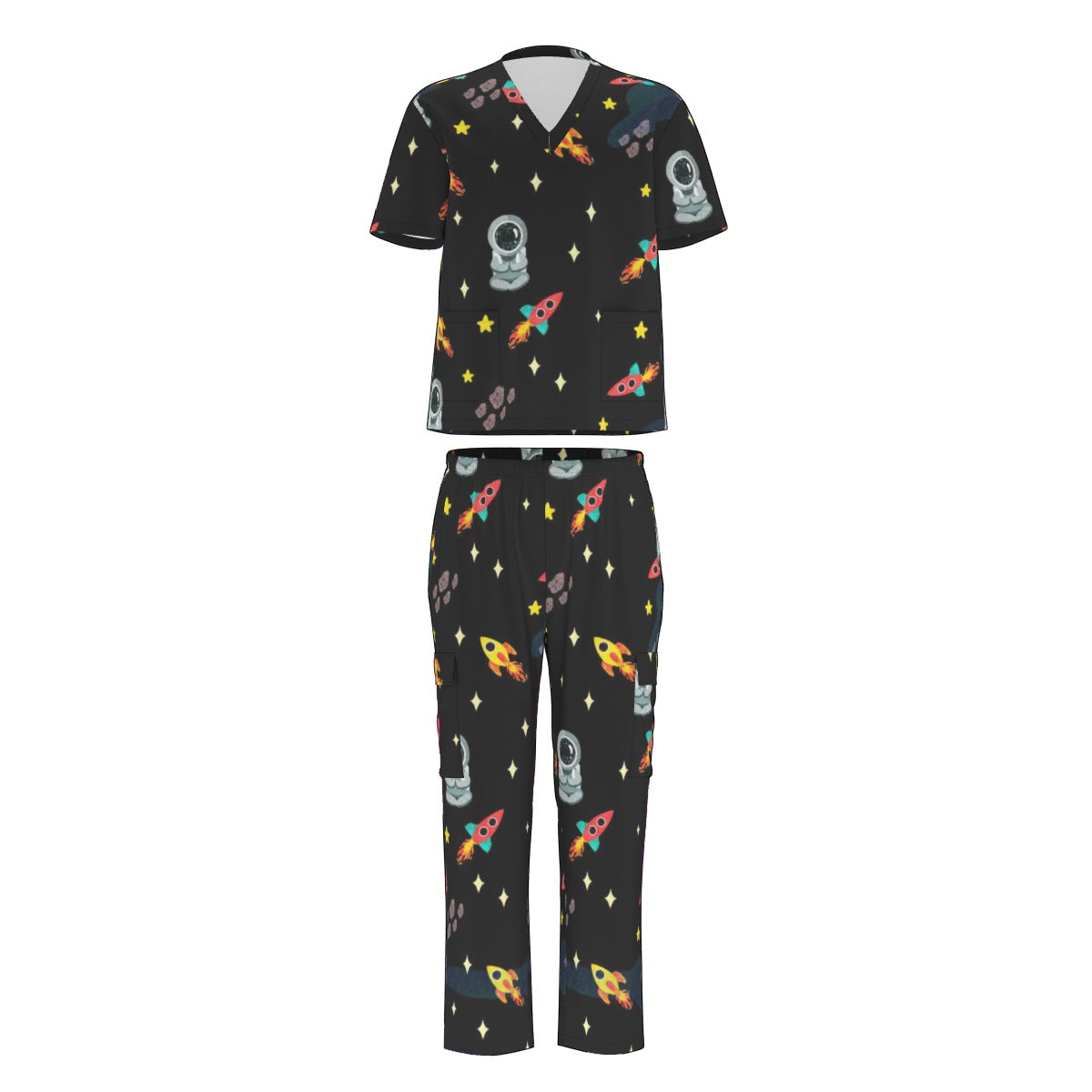 Scrub Mind Unisex Scrub Set With Six Pocket