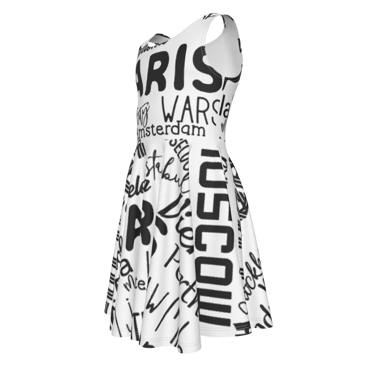 All over the world Kid's Sleeveless Vest Dress