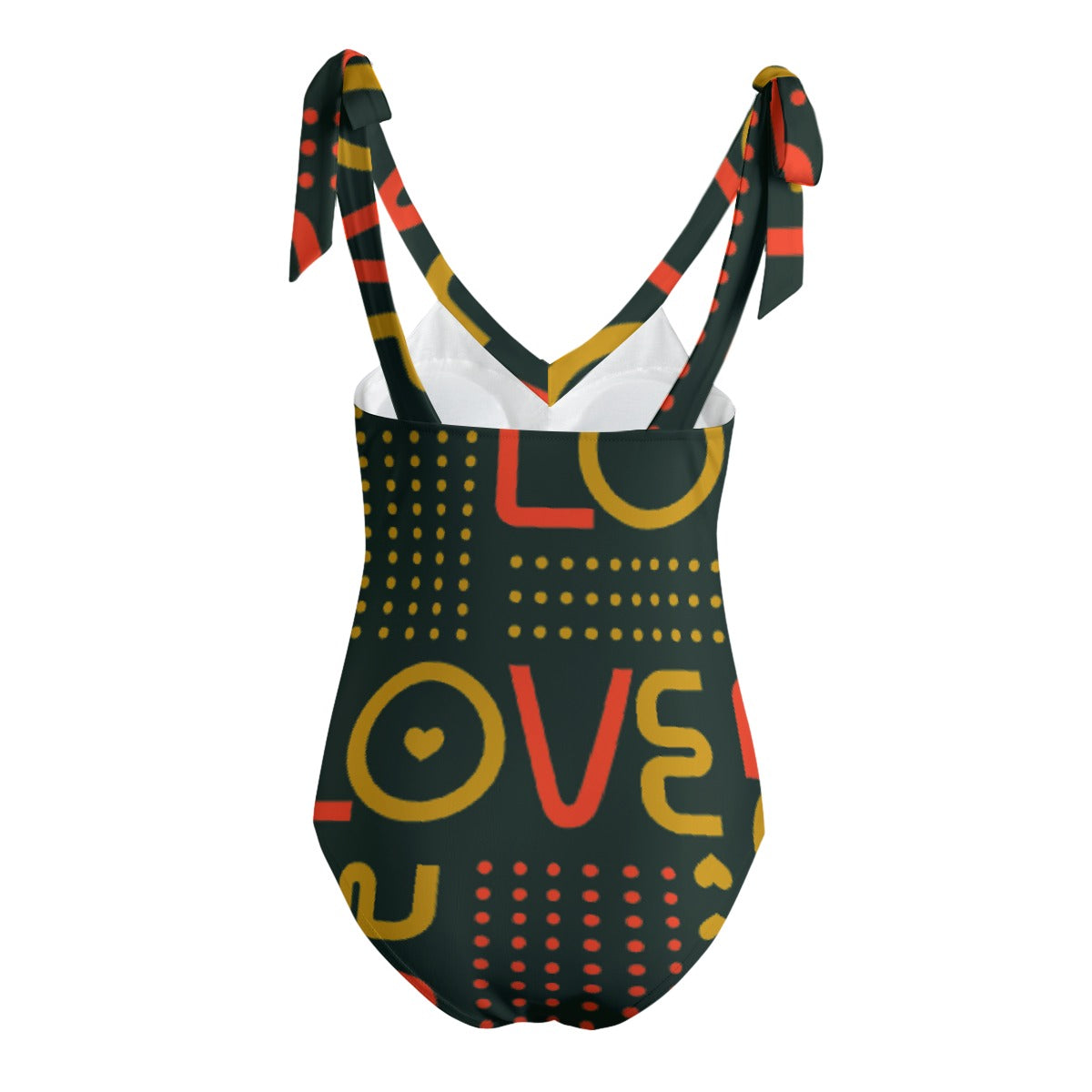 Love Women's Tie Shoulder Onepiece Padded Swimsuit