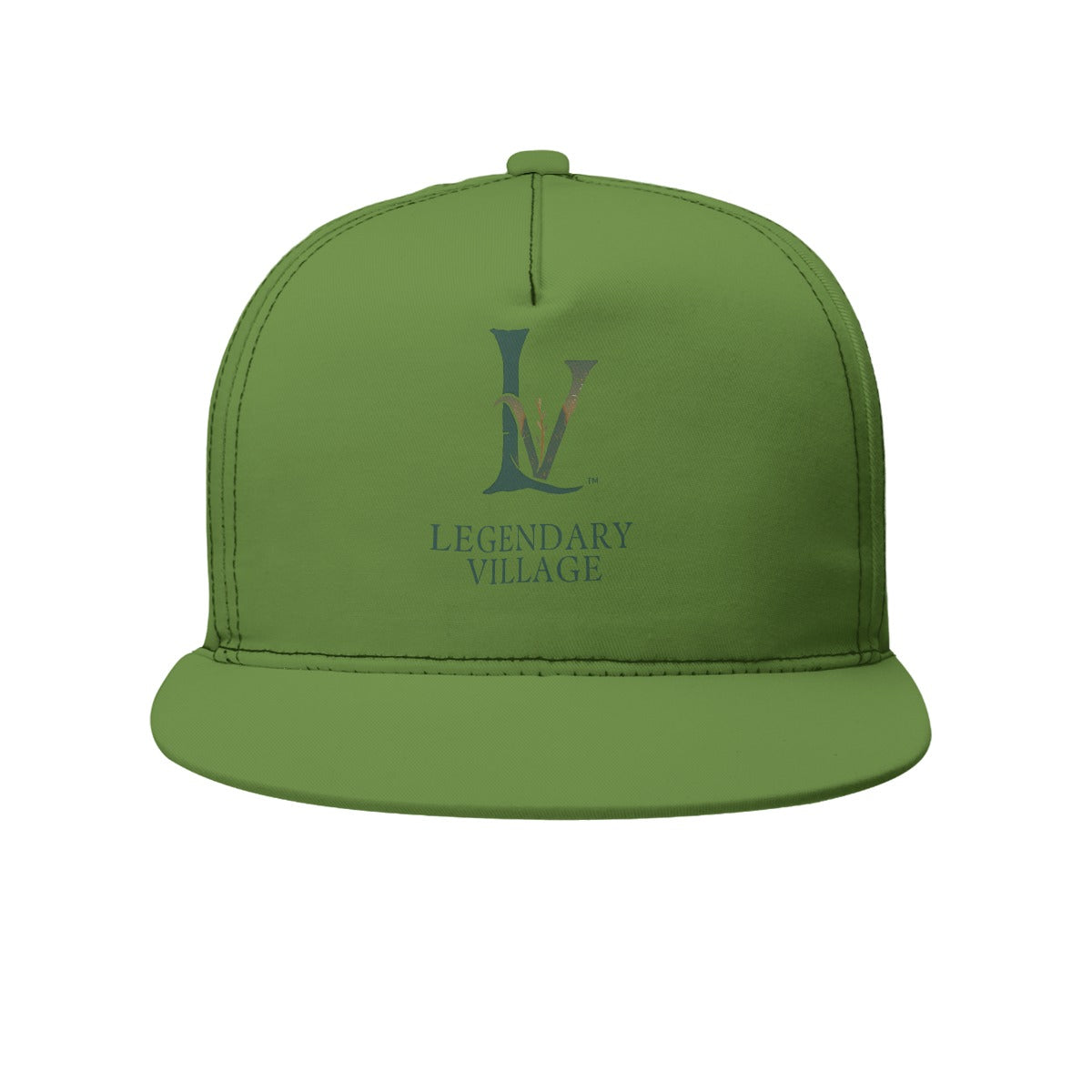 LV Signature Logo Flat Brim Cap