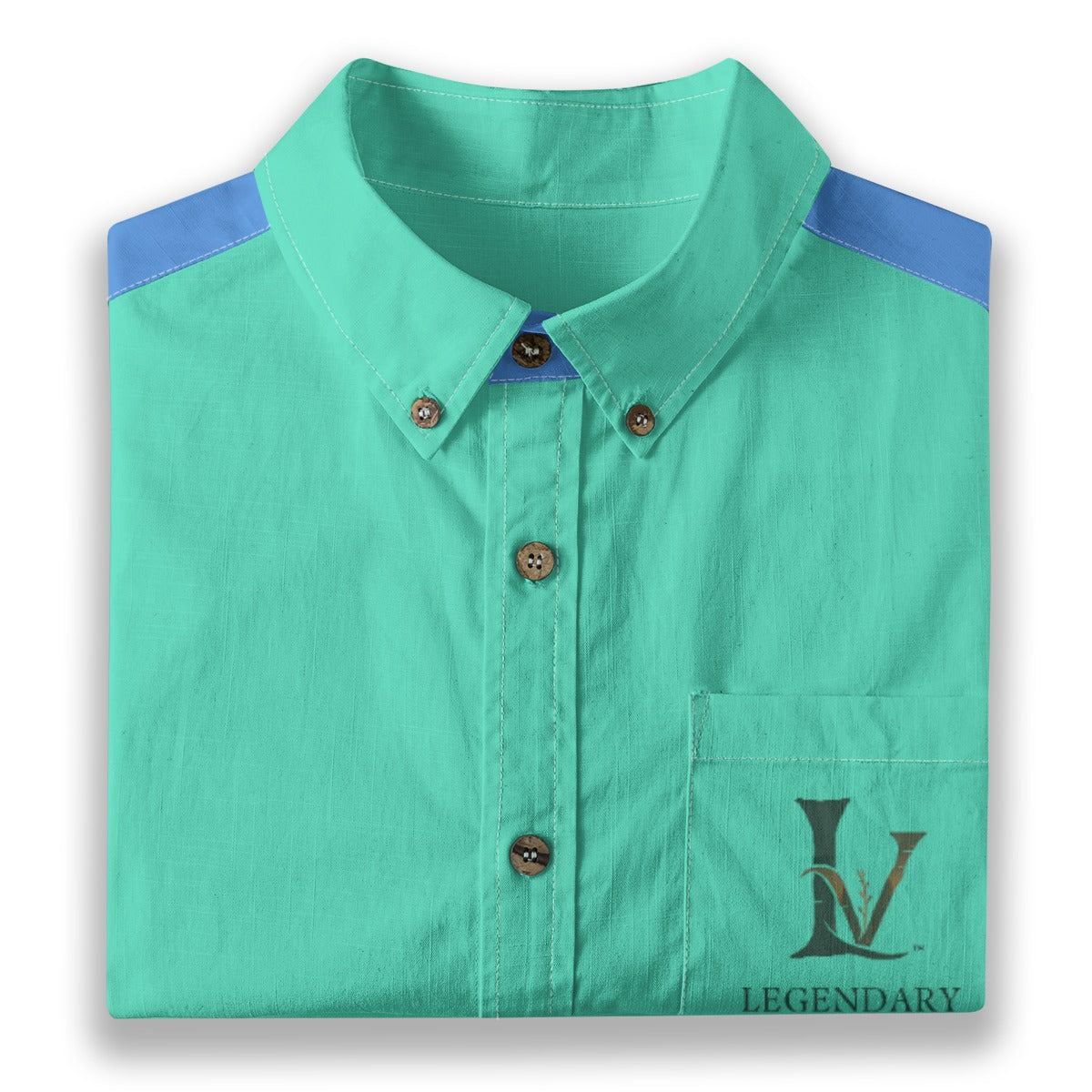 Minty Men's Cotton Short Sleeved Shirt
