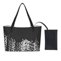 Melancholy Shopping Tote Bag With Black Mini Purse