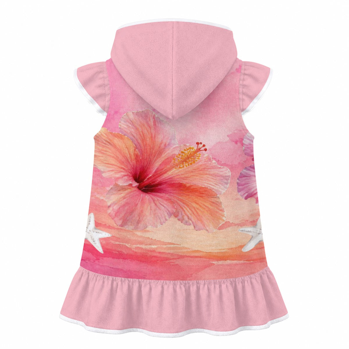 Khaiya's Hibiscus Hooded Beach Cover-Up