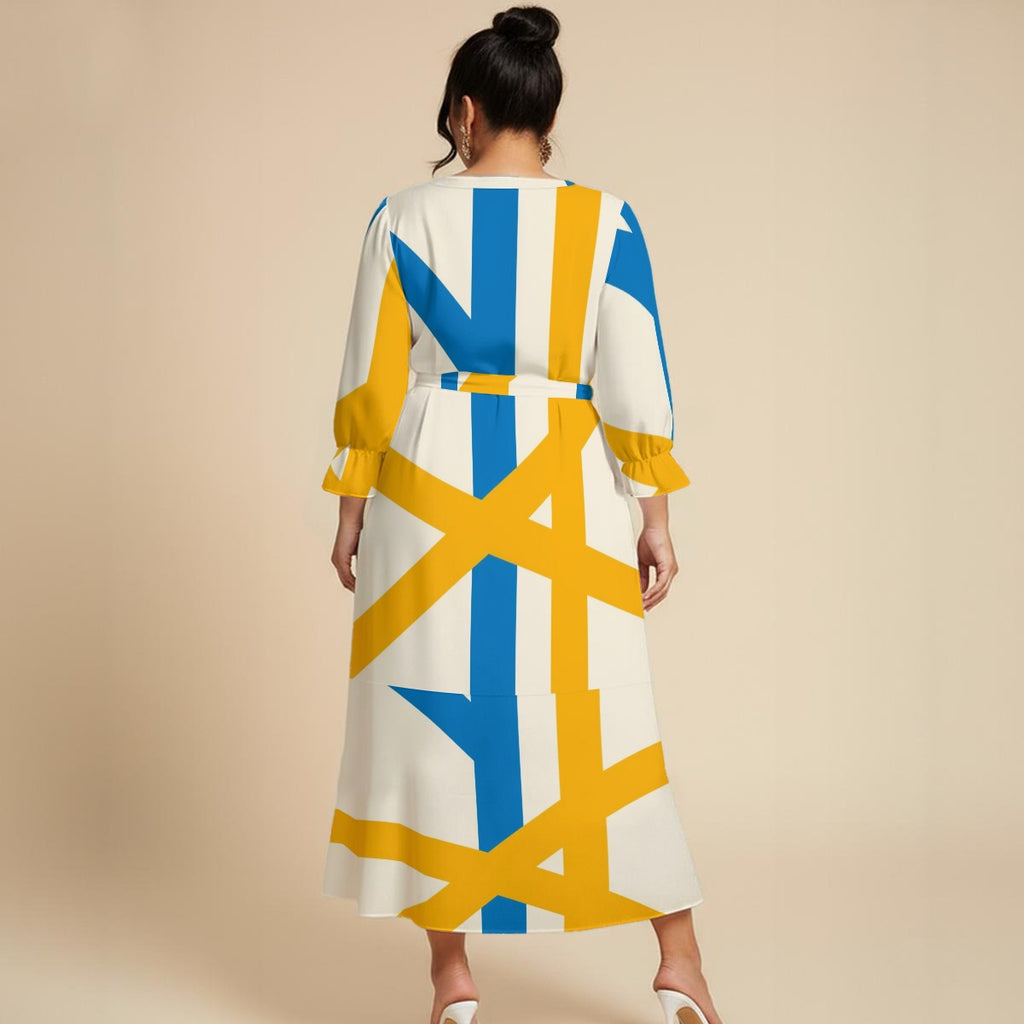Classy but Sassy Women's Belted Maxi Dress