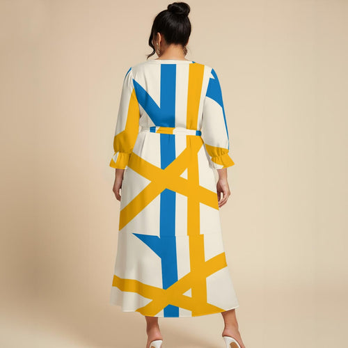 Classy but Sassy Women's Belted Maxi Dress