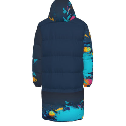 Blued Unisex Long Down Jacket