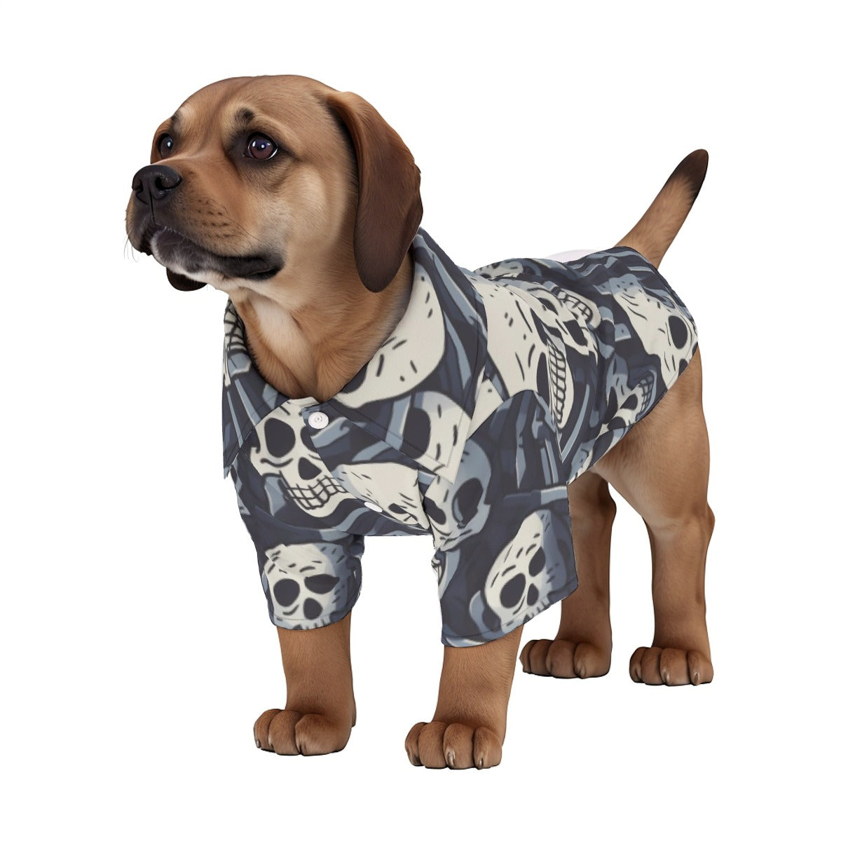 Doggy Skulls Pet‘s Hawaiian Shirt