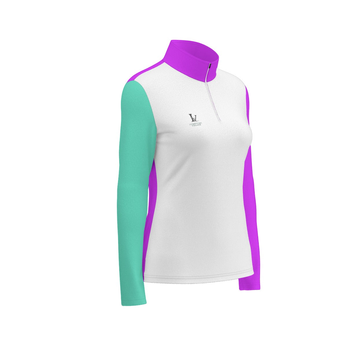 LV Signature Women's Sports Collar Jersey With Long Sleeve