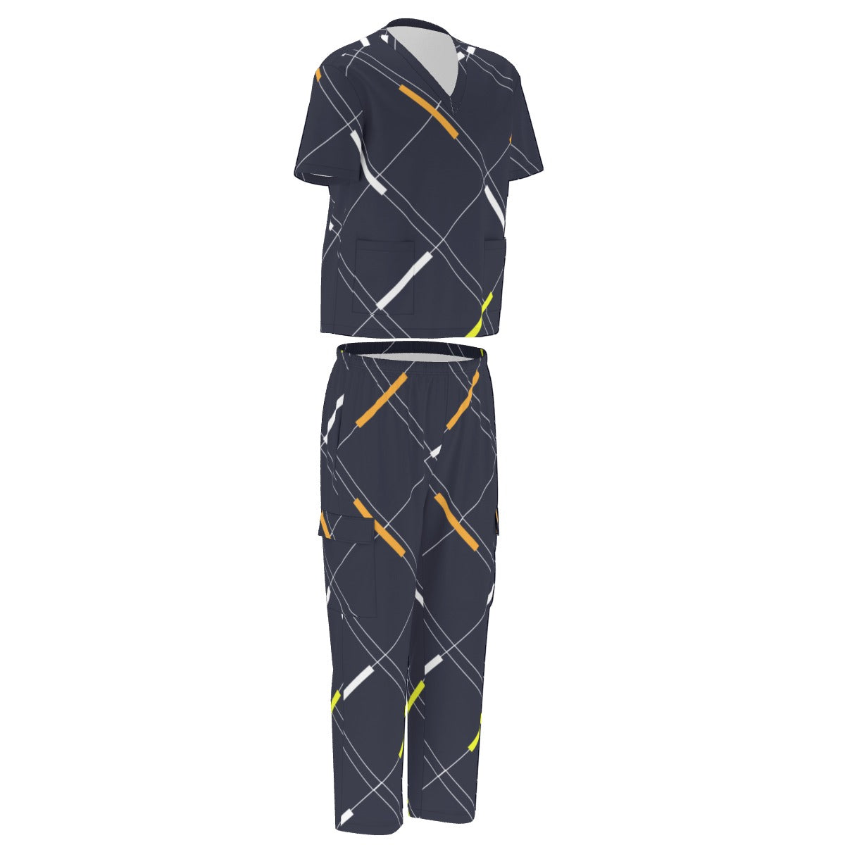 Scrub Shy Unisex Scrub Set With Six Pocket