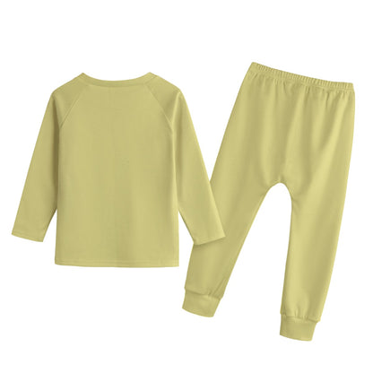 Sweat Yellow Kid's Knitted Fleece Set