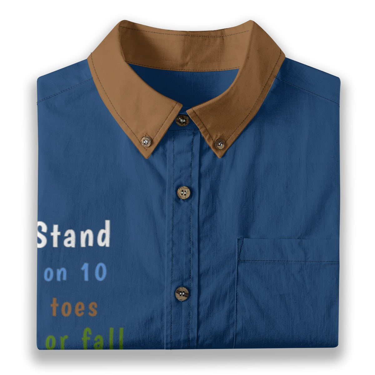 Stand on it Short Sleeved Button Up