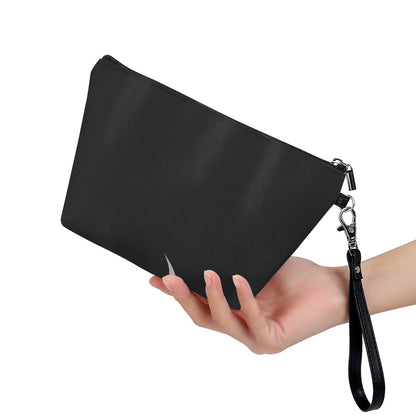 Just Black Cosmetic Bag With Black Handle