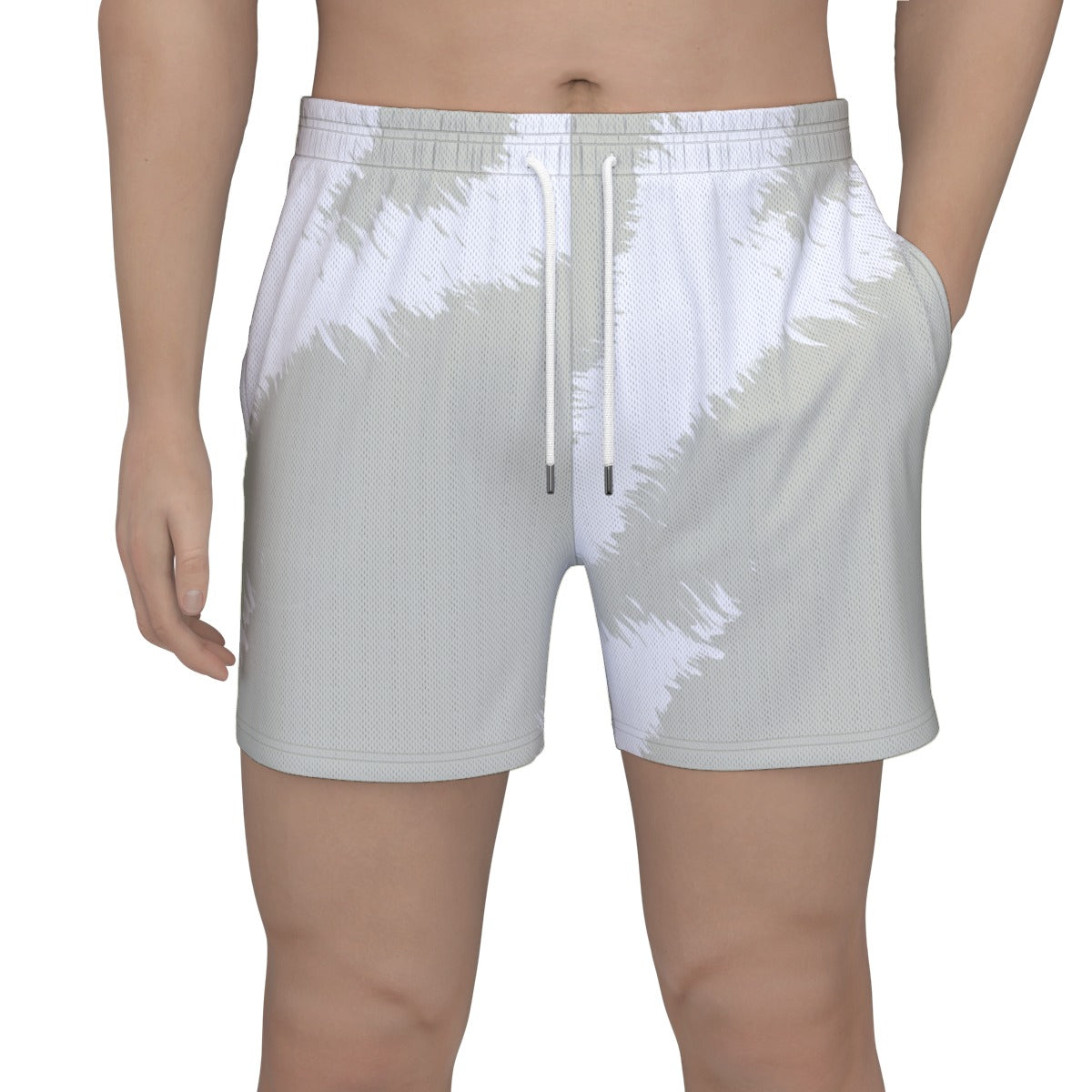 White Stripe Men's Shorts