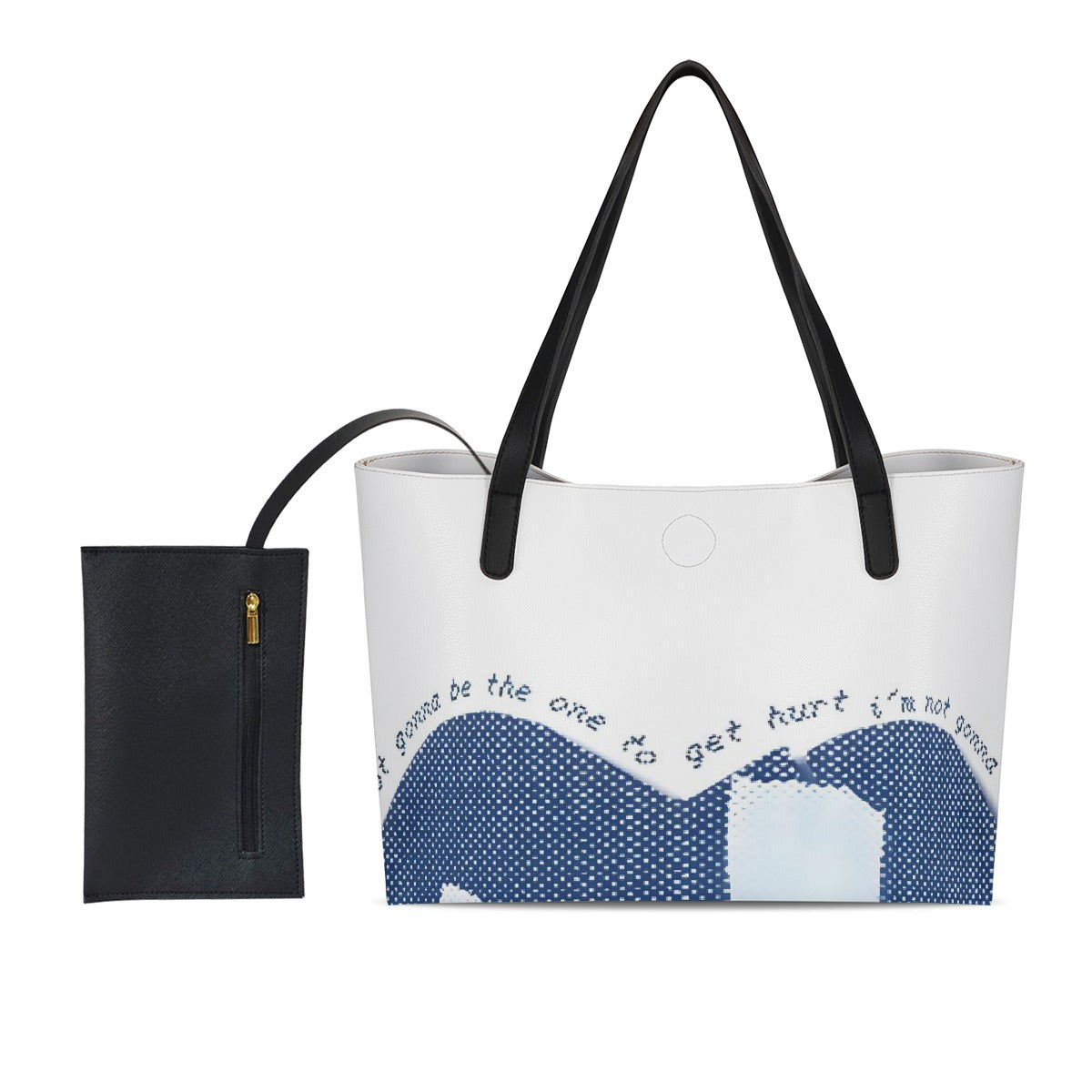 It won't be me Shopping Tote Bag With Black Mini Purse