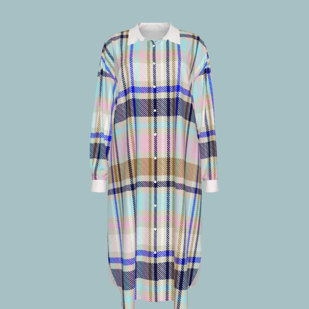 Paintbrush  Women's Long Shirt Dress
